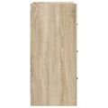 vidaXL Servírovacia skriňa Dub sonoma 75 x 33 x 80 cm Kompozitné drevo
