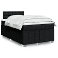 vidaXL Boxspring posteľ s matracom čierna 120x190 cm látka