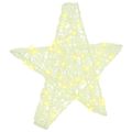 vidaXL 3D hviezda 50 LED Teplá biela 55 x 53.5 x 10 cm Akryl