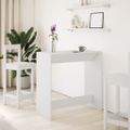 vidaXL Barový stôl biely 102x50x103,5 cm kompozitné drevo