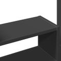 vidaXL Organizér na stôl, čierny 38,5x17x39 cm, kompozitné drevo