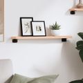 vidaXL Nástenná polica 60x10x2 cm neošetrený dubový masív