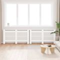 vidaXL Kryty na radiátor 2 ks, biele 152x19x81,5 cm, MDF