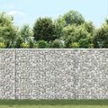 vidaXL Trapézový gabiónový vyvýšený kôš pozinkovaná oceľ 80x20x100 cm