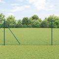vidaXL Zváraný drôtový plot s hrotmi 25 x 1,5 m Oceľ s PVC povrchom