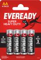 Energizer Eveready Super Heavy Duty AA R6/4 1,5V 4ks 7638900083590