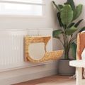 vidaXL Lôžko pre mačky s vankúšom, vodný hyacint, 37x20x20 cm