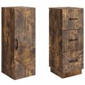vidaXL Sada skríň 2 ks 33 x 34,5 x 87 cm Kompozitné drevo Dymový dub