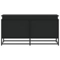 vidaXL Úložný box s vekom čierny 100x40x51,5 cm kompozitné drevo