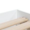 vidaXL Posteľný rám so zásuvkami biely 75x190 cm kompozitné drevo