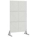 vidaXL Záves na zabezpečenie súkromia 100 x 50 x 180 cm Strieborná