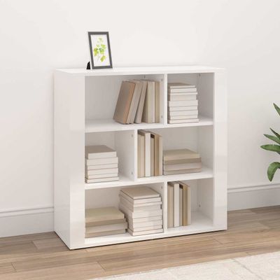 vidaXL Komoda vysoký lesk biela 80x30x80 cm spracované drevo