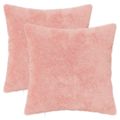 vidaXL Poťah na podložku 2 ks HEERLEN Ružová 35 x 35 cm Umelá králičia