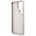 Obal Guess 4G Big Rhinestone Triangle Strap MagSafe pre Samsung Galaxy S26 Ultra ružová