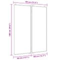 vidaXL Magnetická biela tabuľa skladacia 80x100x1,7 cm hliník