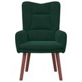 vidaXL kreslo Tmavozelená 63 x 67 x 94 cm Zamat