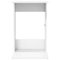 vidaXL Bočný stôl Biela 40 x 38 x 62,5 cm Kompozitné drevo