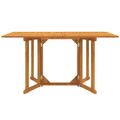 vidaXL Skladací záhradný stôl motýľ 150x90x75 cm tíkový masív