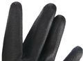 Rukavice pracovné z polyesteru polomáčané v PU GLOVE PE-PU 11, čierne, veľ 11", 6 párov SIXTOL