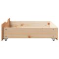 vidaXL Zásuvky pod posteľ s kolieskami 2 ks 65x55x17 cm borovica