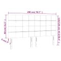 vidaXL Čelo postele zelené 200x5x118/128 cm látkové