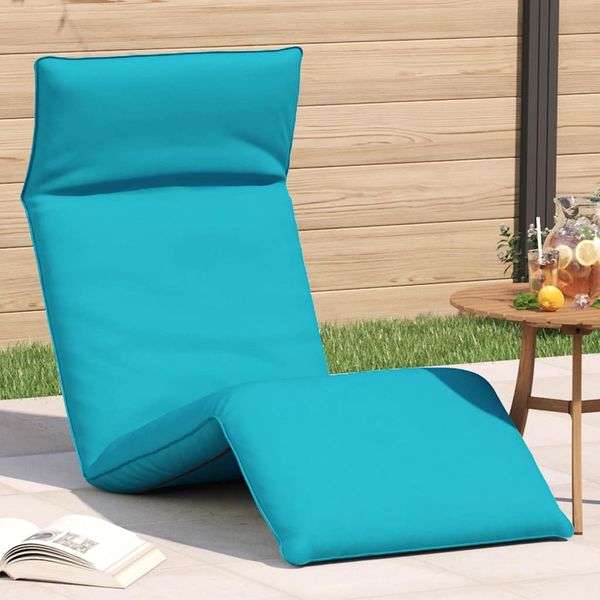 vidaXL Skladacie ležadlo tyrkysové 175x54x8,5 cm oxfordská látka