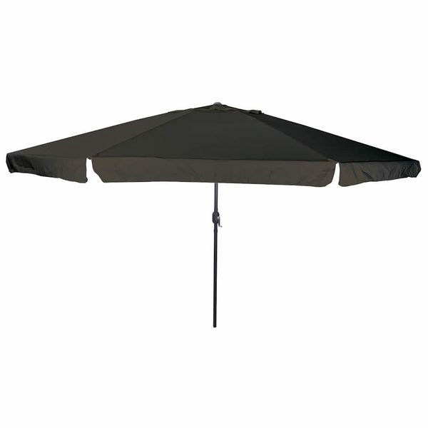 vidaXL Záhradný slnečník Čierna 394 x 394 x 248 cm Polyester a oceľ