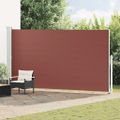 vidaXL Zaťahovacia bočná markíza na terasu 200x500 cm, hnedá