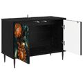 vidaXL TV skrinka LOCHEM 69 x 33 x 50,5 cm Čierny dub Kompozitné drevo