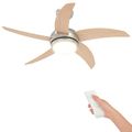 vidaXL Stropný ventilátor s osvetlením a diaľkovým ovládaním Ø 110 cm