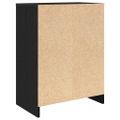 vidaXL Botník dub čierny 57x34x76 cm kompozitné drevo