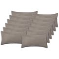 vidaXL Poťah na podložku 12 pcs HOUTEN Svetlosivá 40 x 80 cm Bouclé