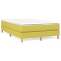 vidaXL Posteľný rám s boxspringom zelená 120x200 cm látka