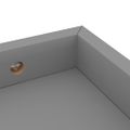 vidaXL Terasové nástenné police 2 ks sivé 60x15x4 cm MDF