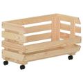 vidaXL Vozík na zeleninu 37x30x80 cm masívne borovicové drevo