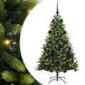 vidaXL Umelý vianočný stromček s kĺbmi 150 LED Zelená 150 cm PVC a PE