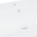 vidaXL Vstavané umývadlo s batériou 91x39x18 cm keramika biele