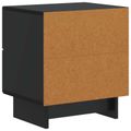 vidaXL Nočný stolík 2 ks Čierna 43 x 34,5 x 47,5 cm Kompozitné drevo