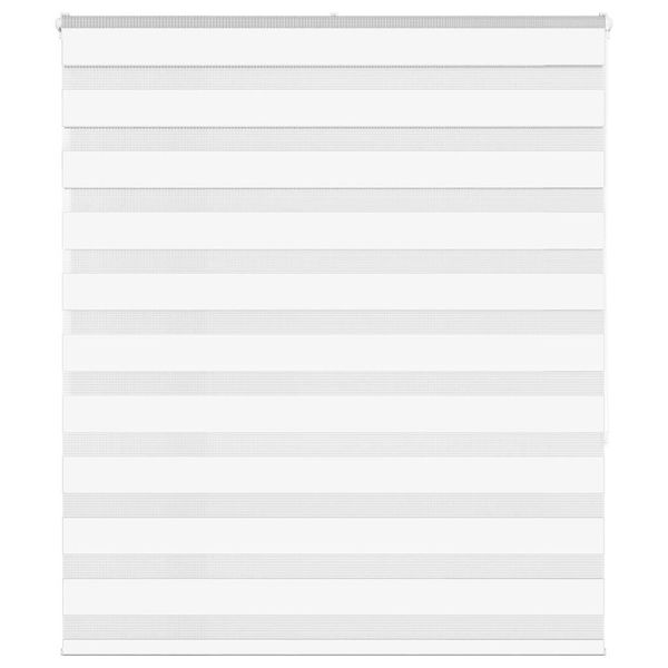 vidaXL Zebra roleta biela 120x150 cm šírka látky 115,9cm polyester