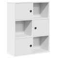 VidaXL Knižnica Biela 60x24x76,5 cm Konštrukcia dreva