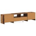 vidaXL 5-dielny LED TV kabinet Staré drevo Kompozitné drevo