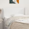 vidaXL Čelo postele so záhybmi biely 93x23x78/88 cm umelá koža
