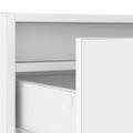 vidaXL TV skrinka s LED svetlami, biela 100X35,5x25 cm