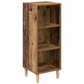 vidaXL Servírovacia skriňa Staré drevo 34,5 x 32,5 x 90 cm