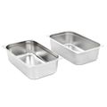 vidaXL Gastronádoby 2 ks, GN 1/1, 150 mm, nehrdzavejúca oceľ
