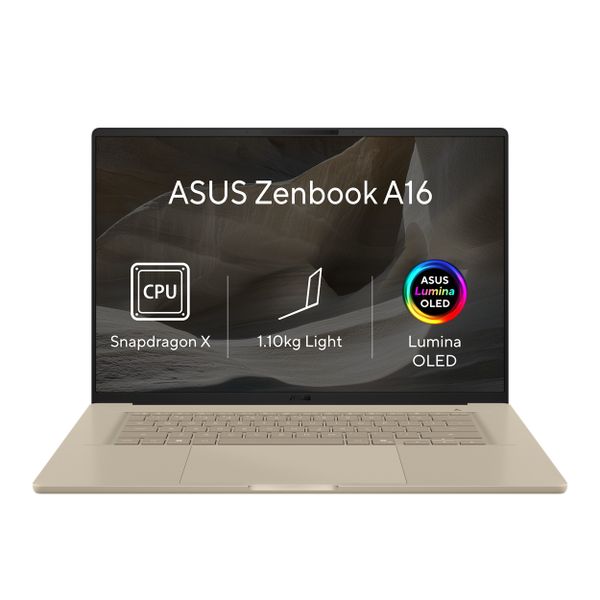ASUS Zenbook A16/UX3607QA-OLED104WZ/SD-X1-26-100/16''/WUXGA/16GB/512GB/Adreno/W11H/Brown/2R
