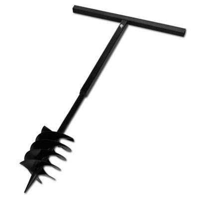 Zemná vŕtačka 180mm s rukoväťou a s tromi špirálami