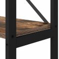 vidaXL Regál na knihy 156 x 25 x 167 cm Kompozitné drevo Dymový dub