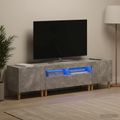 vidaXL 3-dielny LED TV stolík ARNHEM 3 ks Betónovo sivá