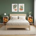 vidaXL Nočný stolík GENNEP 2 ks Dub sonoma 36 x 33 x 60 cm